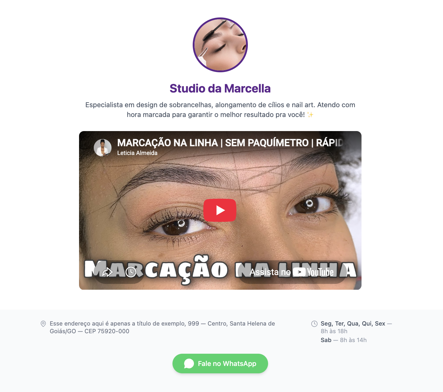 Sua vitrine digital pronta em minutos